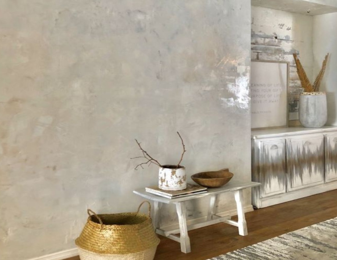 Metallic accent wall